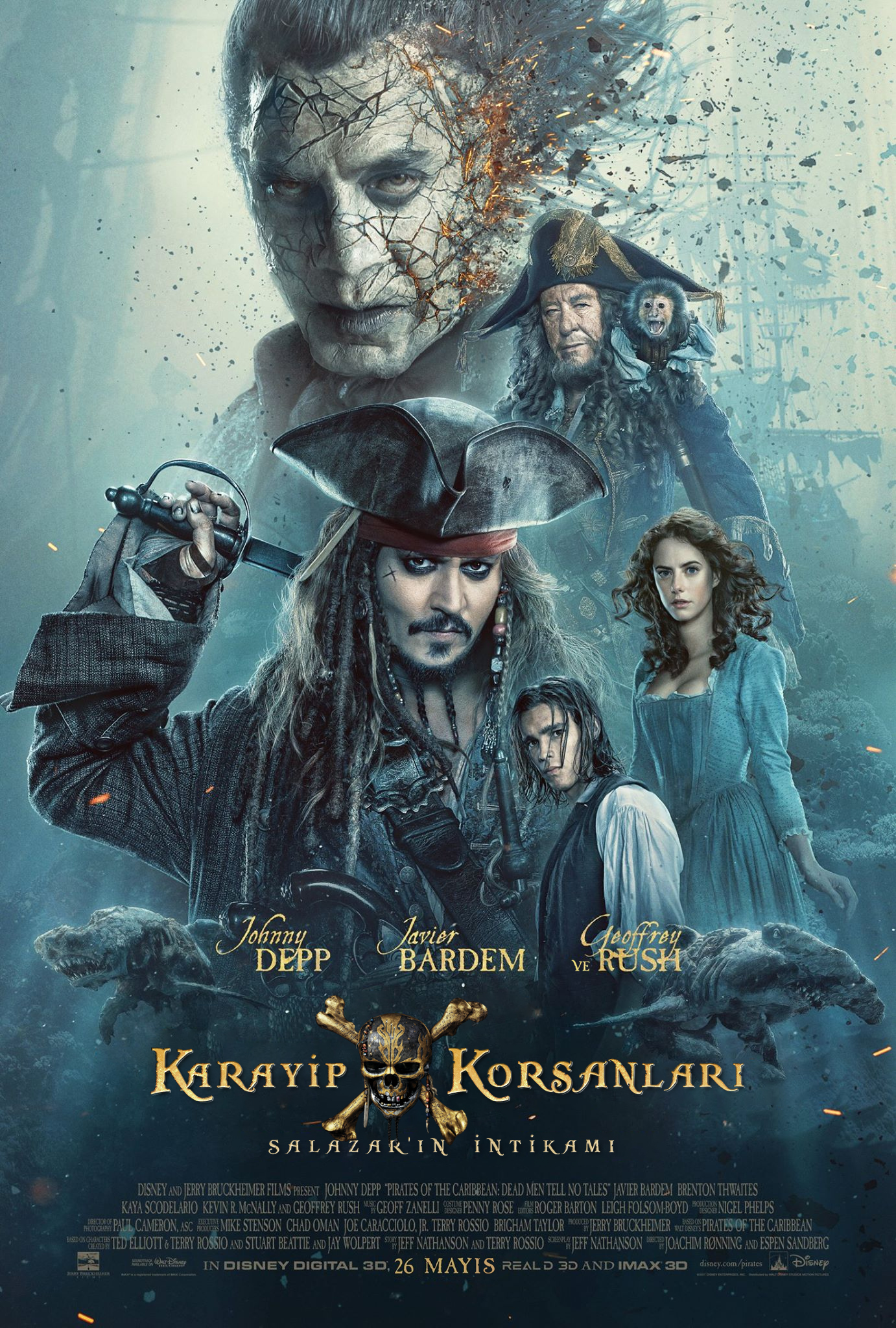 Karayip Korsanları 5 Salazar'ın İntikamı Full HD izle